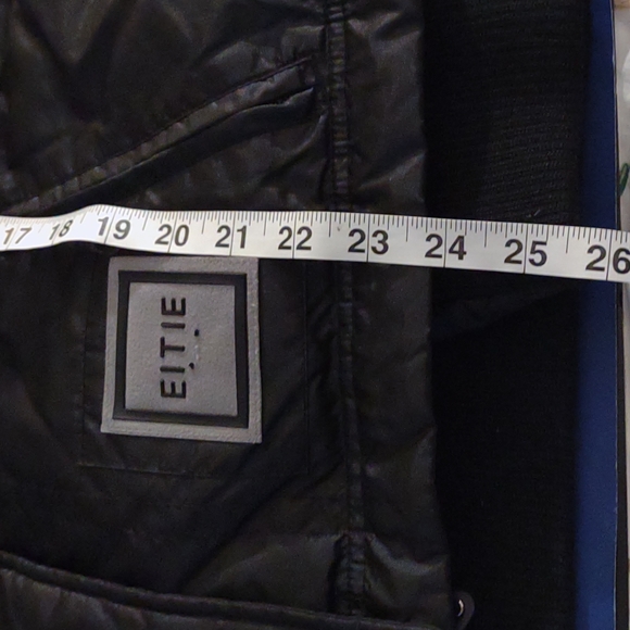 Eitie Paris black puffer/ ski jacket with snap off sleeves size 6 - Picture 14 of 16
